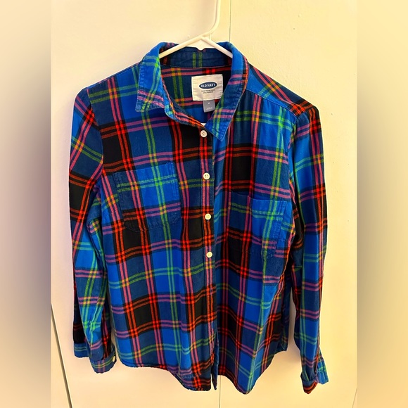 Old Navy Plaid Button Down Shirt - Picture 1 of 2